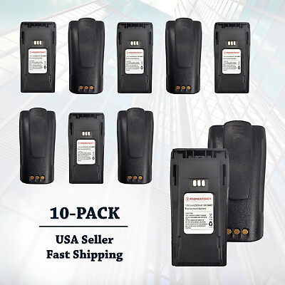 #ad 10x Battery for Motorola NNTN4497 4970 CP200XLS EP450 PR400 2500mAh Li ion $219.00