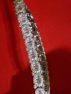 #ad Women#x27;s Solid 925 Sterling Silver 7mm CZ Tennis Bracelet fancy a1 $49.99