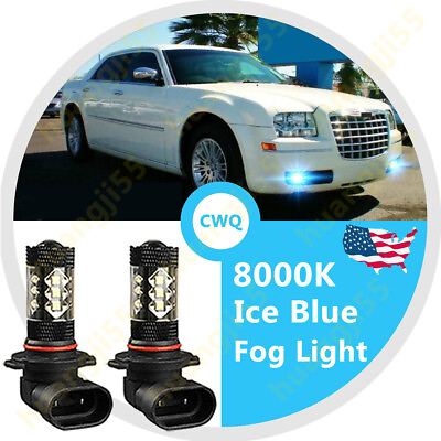 #ad 2x 80W H10 9145 9006 8000K LED Fog lights lamp For Chrysler 300 300C 2005 2009 $11.74
