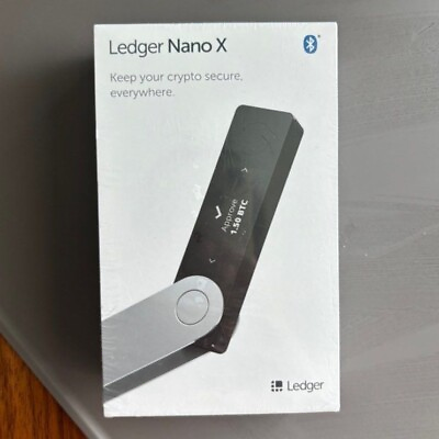 #ad Ledger Nano X Cryptocurrency Hardware BTC Wallet New Version Black SEALED $135.00
