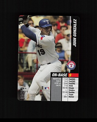 #ad 2003 WOTC MLB Showdown #290 JUAN GONZALEZ Texas Rangers RARE Baseball TCG Card $2.45