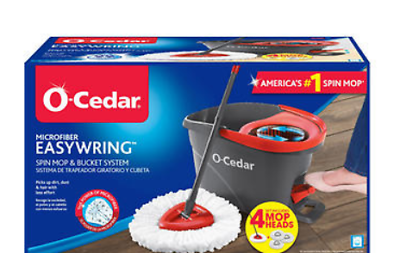 #ad O Cedar EasyWring Spin Mop amp; Bucket System With Extra Micro Fiber Mop $65.78