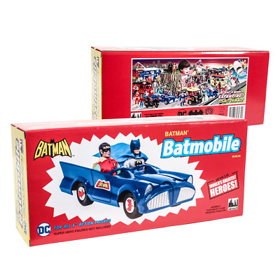 #ad DC Comics Retro Batman Batmobile Playset Blue by FTC $59.99