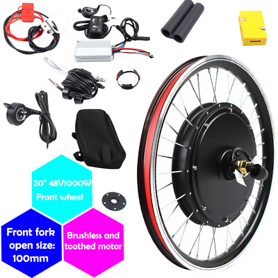 Electric Bicycle Conversion Kit Front Wheel Hub Motor 48V Power Bicycle Part Kit $235.00