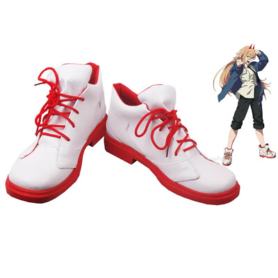 #ad #ad Chainsaw Man Power Shoes Cosplay Women Red Boots $60.89