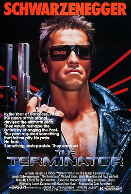 #ad 1984 The Terminator Movie Poster 11X17 Arnold Schwarznegger Sarah Connor 💀🍿 $12.93