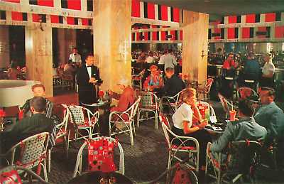 #ad Postcard Bamboo Room of the Roney Plaza Miami Beach Florida Schine Hotels $3.25
