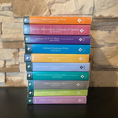 #ad Stedman#x27;s 3rd Edition Used SET LOT Medical Terminology. $69.95