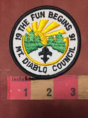 #ad Vtg 1991 MOUNT DIABLO COUNCIL Boy Scout Patch California 75YG $3.37