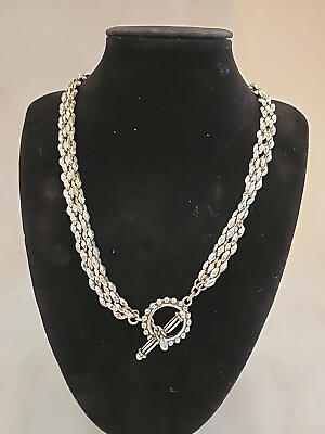 #ad 17 inch premiere design silver chain necklace $13.99