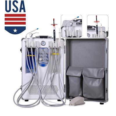 #ad Dental Portable Delivery Unit Air CompressorCuring LightUltrasonic Scaler Kit $1055.12
