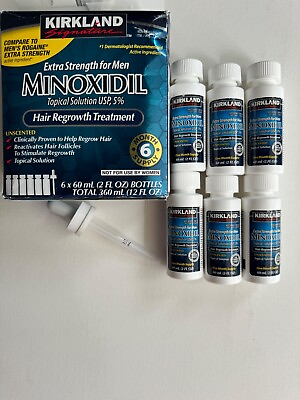 #ad Kirkland Minoxidil 5% Extra Strength Men Hair Growth Solution 6 month supply $39.00