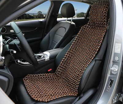 #ad Natural Wood Beaded Seat Cover Massaging Cooling Cushion for Car Truck. $63.64