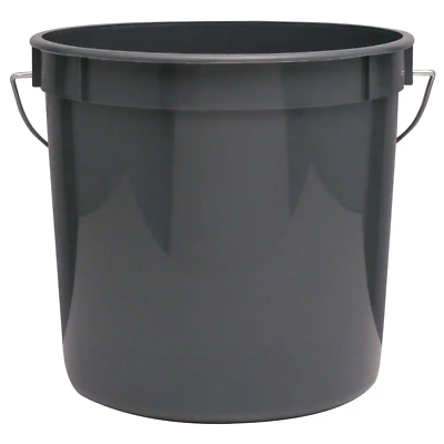 #ad Leaktite 2.5 Qt. Gray Plastic Bucket with Handle $5.59