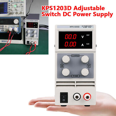 #ad NEW KPS1203D AC 110V Adjustable Switch DC Power Supply Output 0 120V 0 3A USA $76.00