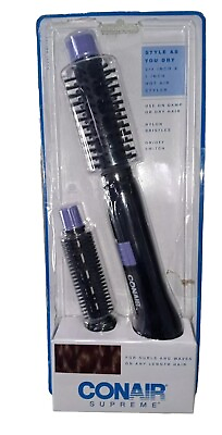 #ad EUC Conair 2 in 1 Hot Air Styling Curl Brush Hair Styling Tools $16.00