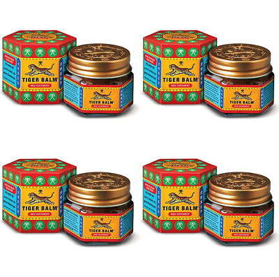#ad Tiger Balm Red Super Strength Pain Relief Ointment pack of 4 Jars $18.99