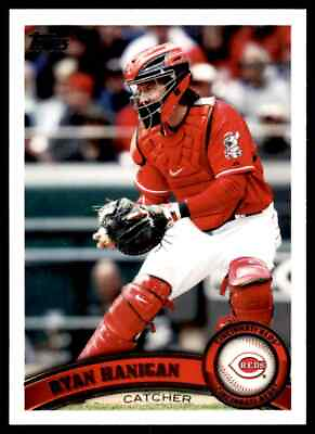 #ad 2011 Topps Update Ryan Hanigan #US96 Cincinnati Reds $0.99