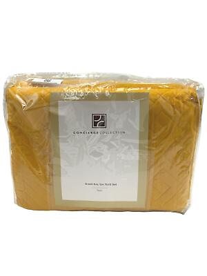 #ad Concierge Collection Greek Key 2pc Quilt Set Mustard $35.99