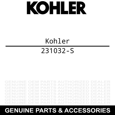 #ad Kohler KH231032 S Seal: Breather $11.95