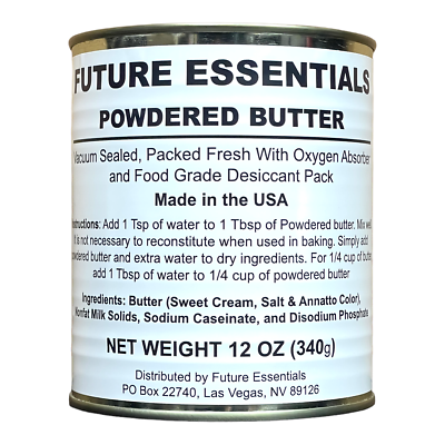 #ad Canned Butter by Future Essentials Powdered Long Shelf Life Made in the USA $20.95