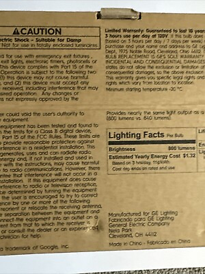 #ad GE LED Smart C Life Light Bulbs 800 lumens 2 Pack Wifi app L 01 $9.50