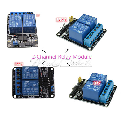 #ad 5V 12V 24V 2 Channel Relay Module With Optocoupler For PIC AVR DSP ARM Arduino M EUR 1.18