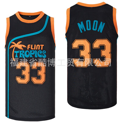 #ad Jackie Moon #33 Flint Tropics Semi Pro Movie Men#x27;s Basketball Jersey S 6XL $39.00