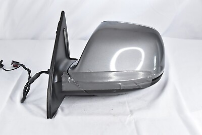 #ad 💎 2013 2015 Audi Q7 Driver Left Side View Power Door Mirror GRAY OEM DAMAGED $80.94