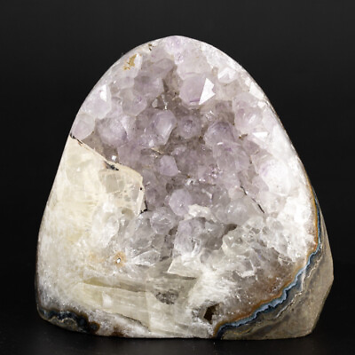 #ad Natural Amethyst Symbiosis Specimen Mineral Calcite Cluster Crystal Quartz P12 $26.39