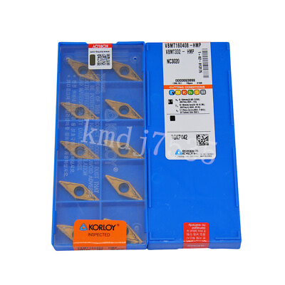 #ad 10pcs Korloy insert VBMT160408 HMP VBMT332 HMP NC3020 CNC Carbide insert $28.90