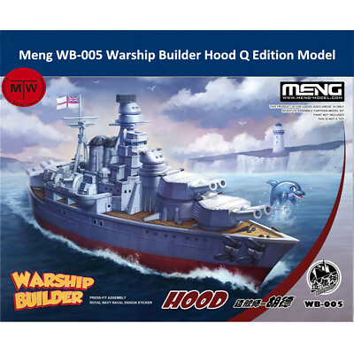 #ad Meng WB 005 Warship Builder Hood Q Edition Plastic Assembly Model Kits $34.00