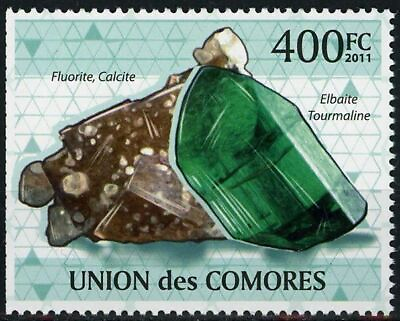 #ad Mineral Fluorite Calcite Individual Stamp Mint NH $14.89
