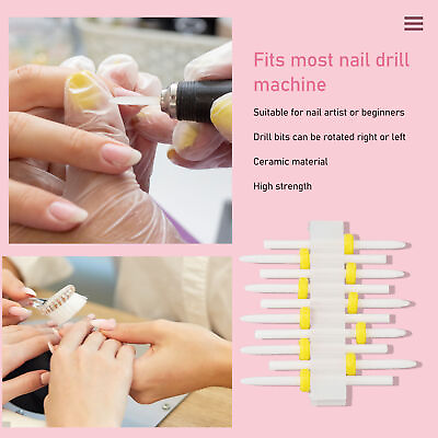 #ad 10pcs Cuticle Remover Bits Gel Home Salon Polish Dead Skin Removal Nail Drill $10.63
