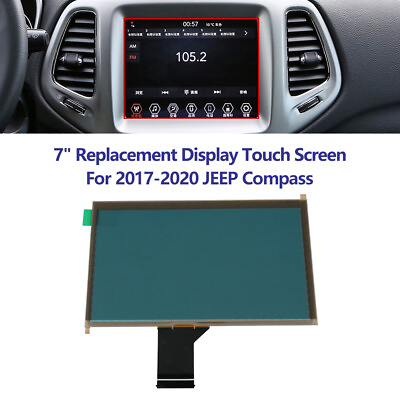 #ad 7quot; LCD Glass Touch Screen Digitizer For 2017 2020 Jeep Compass Radio Navigation $24.99