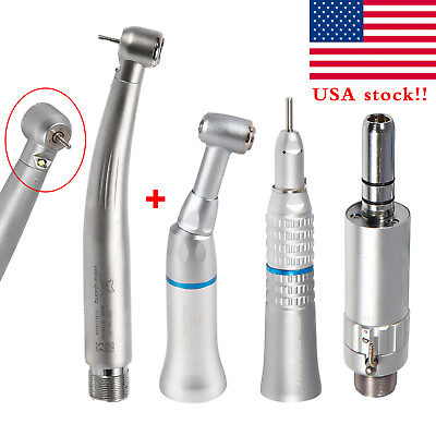 #ad NSK Style Dental LED High with low Speed Handpiece 2 Hole Turbine kit USA $60.00