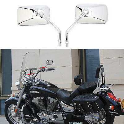 #ad 10mm Motorcycle Mirrors For Honda Shadow Spirit 750 1100 VLX600 VT600C VTX1100 $25.05