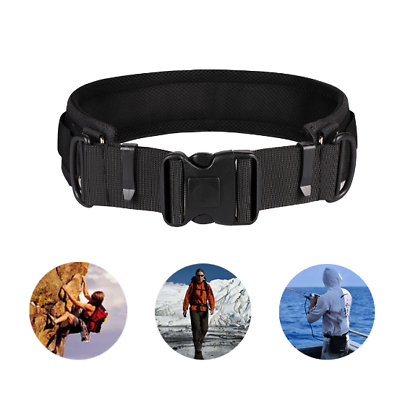 #ad New Camera Waist Belt Multifunctional Adjustable Outdoors Utility... Black $15.59