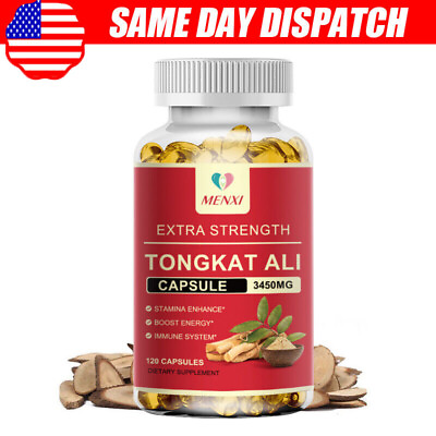 #ad Tongkat Extract 3450mg Best Natural Testosterone Booster Supplement 120 Capsules $13.98