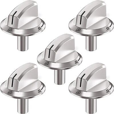 #ad NEW 5 PACK 5304525746 Stove Knobs for Frigidaire Range Cooktop Knob 5304504839 $20.23