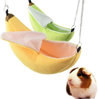 #ad Pet Hamster Banana Hammock Swing Squirrel Parrot Hanging Bed House Cage Nest Toy C $6.95