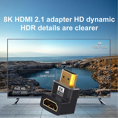 #ad Female Cable Extender PS4 5 Adapter Converter HDTV 8K Male HDMI to Tiny Portable $8.09