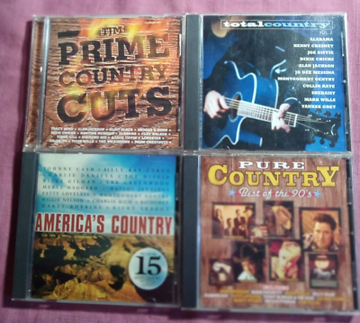 #ad 4 cd lot Pure Total America#x27;s Best Country Prime Cuts Kenny Chesney Alan Jackson $14.99