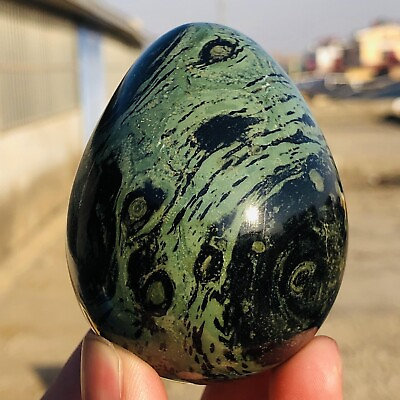 #ad 258g Natural Green KABAMBA KAMBABA Egg Jasper Crystal Mineral Specimen Healing $42.00