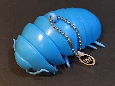 #ad Bandai Dango Mushi Giant Pill Bug Insect Key Ball Keychain Figure Blue $17.59