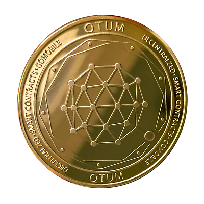 #ad Qtum QTUM Physical Crypto Coin Novelty Souvenir Token Gold Color C $11.99