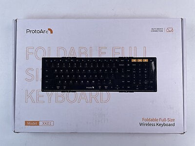 #ad ProtoArc Foldable Bluetooth Keyboard XK01 Folding Wireless Portable Keyboard $25.46