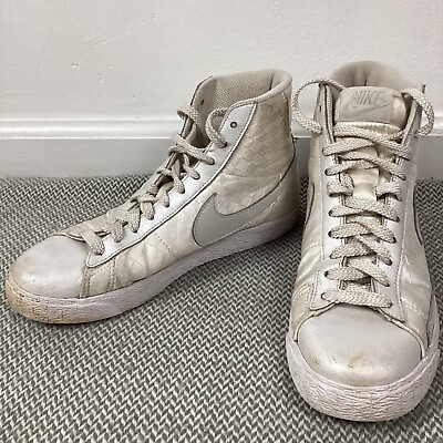#ad Nike Blazer Women#x27;s 7 High White Checkerboard Casual Sneakers Shoes $25.00