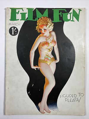 #ad FILM FUN magazine March 1934 #539 GGA Pinups Enoch Bolles cvr full magazine VG $63.96