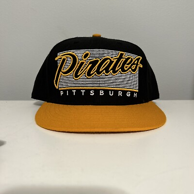 #ad Genuine MLB Pittsburgh Pirates Black Yellow Snapback Hat Cap 47 Brand Free Post $40.00